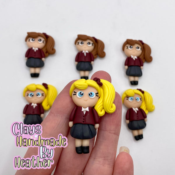 Burgundy Schoolgirl Blonde Hair (MADE TO ORDER)
