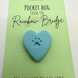 Paw Print Pocket Hug From The Rainbow Bridge