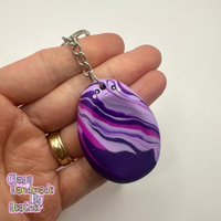 Positive Purples Thumb Buddy Calming Keyring