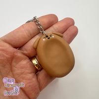 Relaxing Retriever Thumb Buddy Calming Keyring
