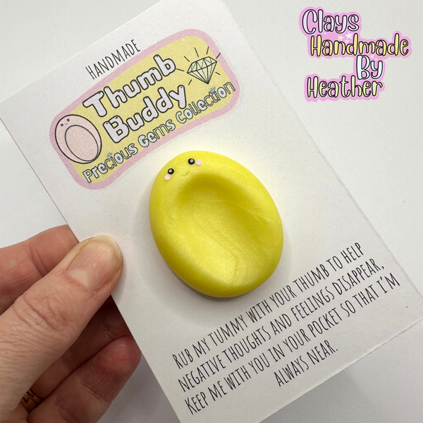 Precious Gems Collection Citrus Worry Stone Thumb Buddy