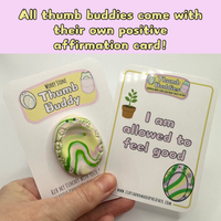 Spring Flowers Worry Stone Thumb Buddy